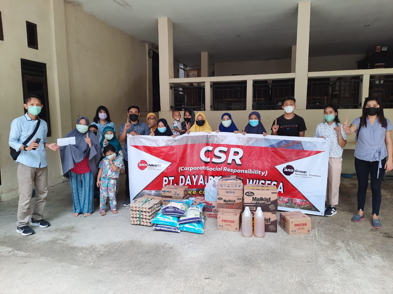 CSR ke Panti Asuhan, DAW Berikan Bantuan Sembako dan Uang Tunai